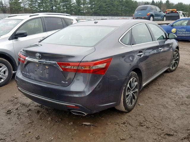 4T1BK1EB1GU204064 - 2016 TOYOTA AVALON XLE CHARCOAL photo 4