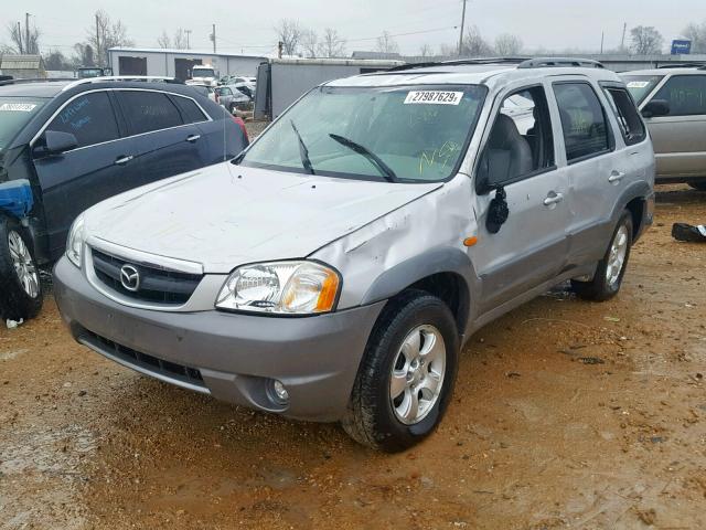 4F2CU08101KM01407 - 2001 MAZDA TRIBUTE LX SILVER photo 2