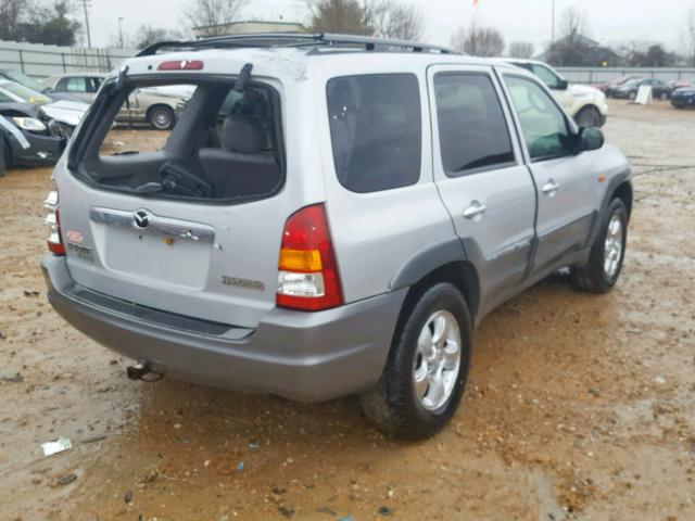 4F2CU08101KM01407 - 2001 MAZDA TRIBUTE LX SILVER photo 4