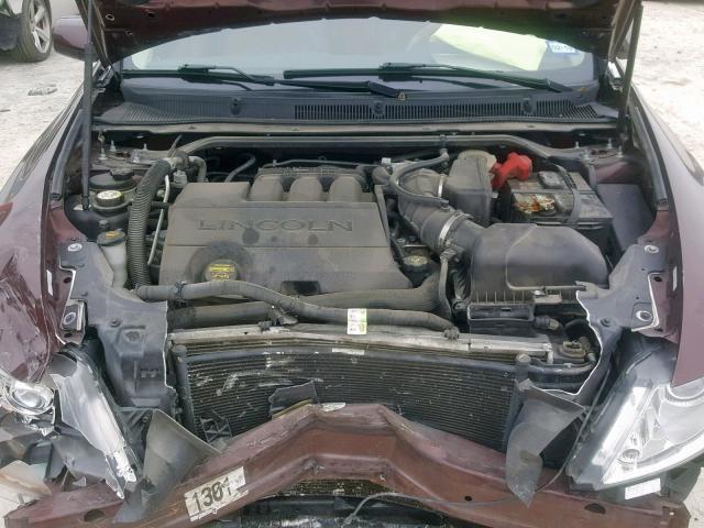 1LNHM93R79G606661 - 2009 LINCOLN MKS MAROON photo 7