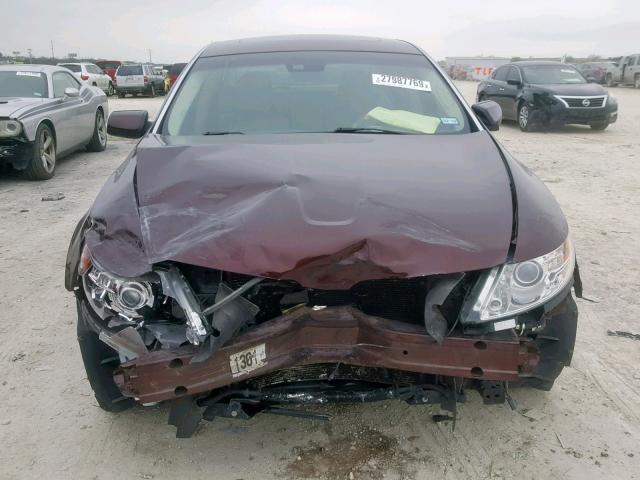 1LNHM93R79G606661 - 2009 LINCOLN MKS MAROON photo 9