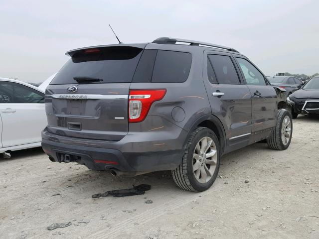 1FM5K8F81DGB21852 - 2013 FORD EXPLORER L GRAY photo 4