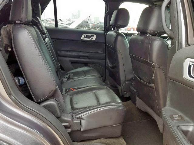 1FM5K8F81DGB21852 - 2013 FORD EXPLORER L GRAY photo 6