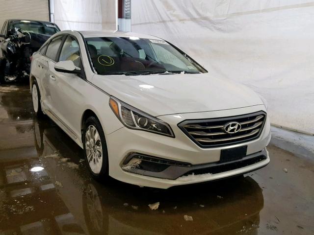 5NPE34AF9HH502026 - 2017 HYUNDAI SONATA SPO WHITE photo 1