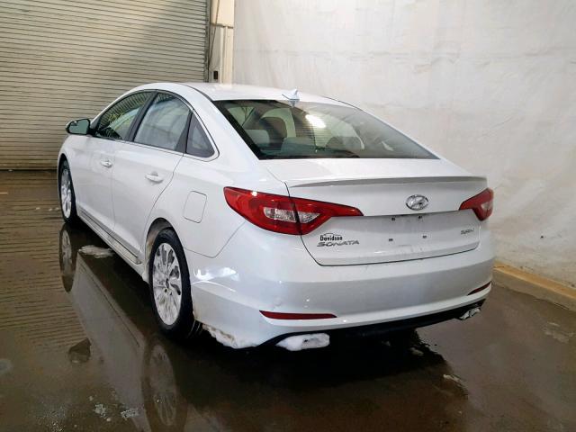 5NPE34AF9HH502026 - 2017 HYUNDAI SONATA SPO WHITE photo 3