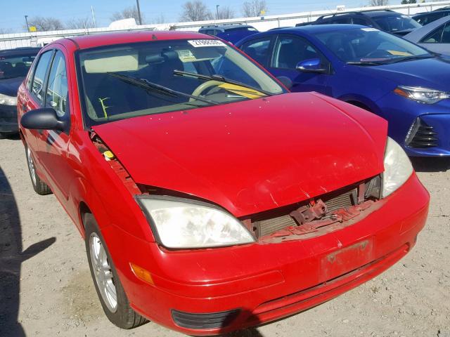 1FAFP34N75W247538 - 2005 FORD FOCUS ZX4 RED photo 1