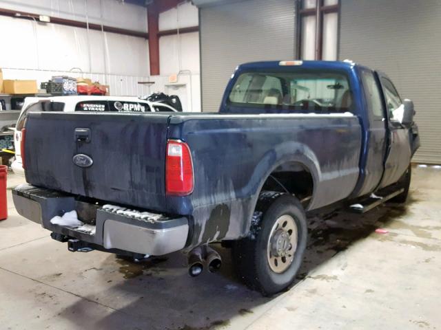 1FTWX31R78EB08764 - 2008 FORD F350 SRW S BLUE photo 4