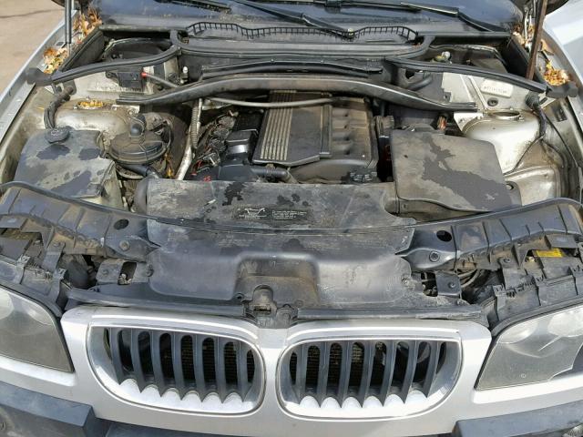 WBXPA93415WD19559 - 2005 BMW X3 3.0I SILVER photo 7