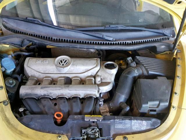 3VWPW31C18M523184 - 2008 VOLKSWAGEN NEW BEETLE Gelb Foto 7