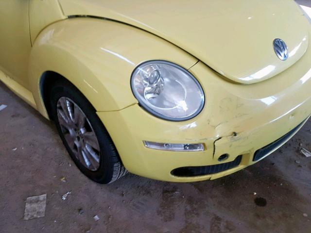 3VWPW31C18M523184 - 2008 VOLKSWAGEN NEW BEETLE Gelb Foto 9