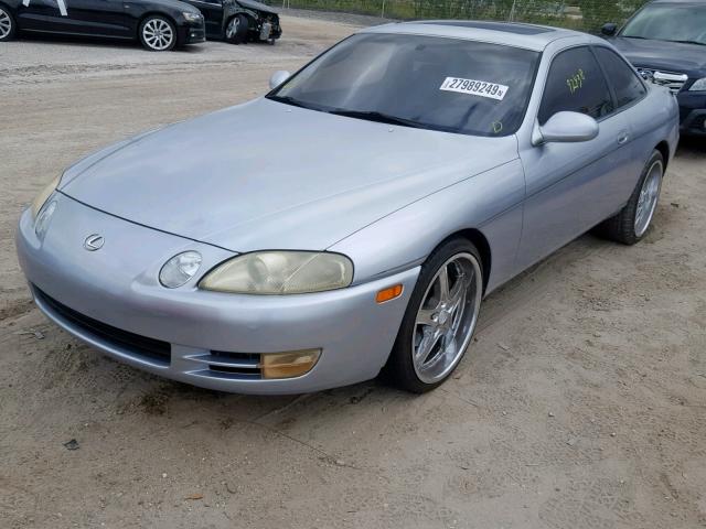 JT8UZ30C8S0046096 - 1995 LEXUS SC 400 SILVER photo 2