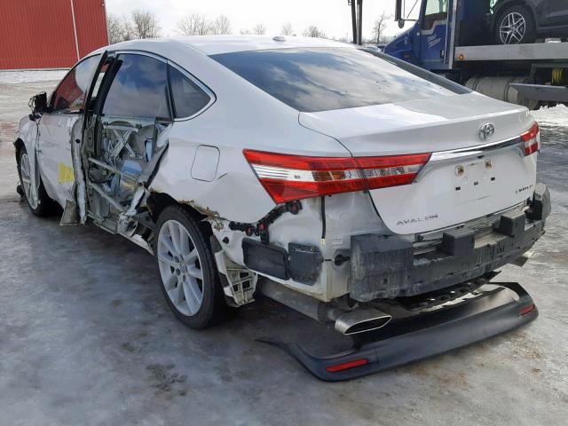 4T1BK1EB6FU171691 - 2015 TOYOTA AVALON XLE WHITE photo 3