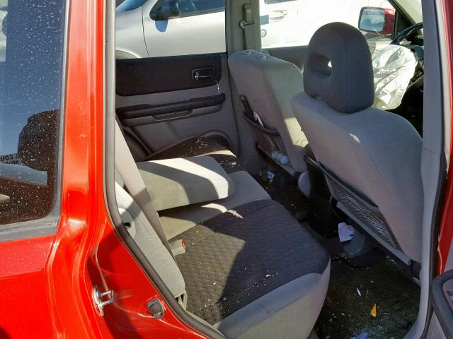 JN8BT08T95W000764 - 2005 NISSAN X-TRAIL XE RED photo 6