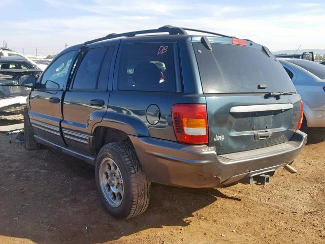 1J4GX48S74C422787 - 2004 JEEP GRAND CHER GREEN photo 3