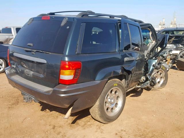 1J4GX48S74C422787 - 2004 JEEP GRAND CHER GREEN photo 4