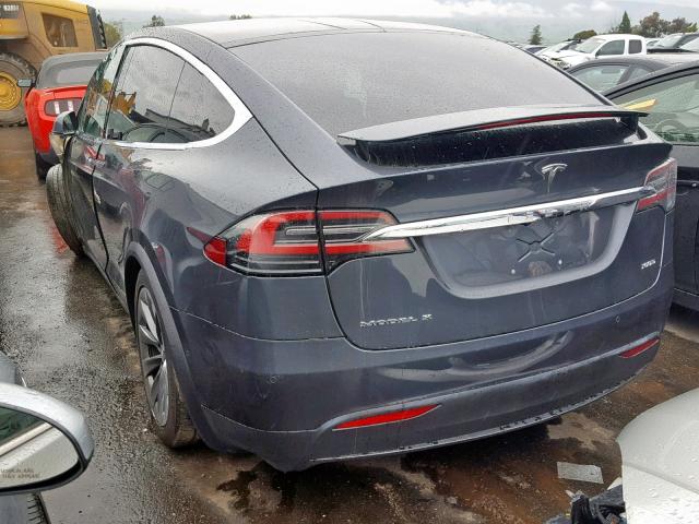 5YJXCBE25HF066598 - 2017 TESLA MODEL X CHARCOAL photo 3