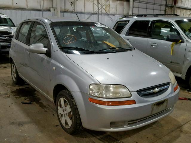 KL1TD66637B744004 - 2007 CHEVROLET AVEO BASE Күміс фото 1