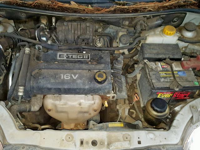 KL1TD66637B744004 - 2007 CHEVROLET AVEO BASE Күміс фото 7