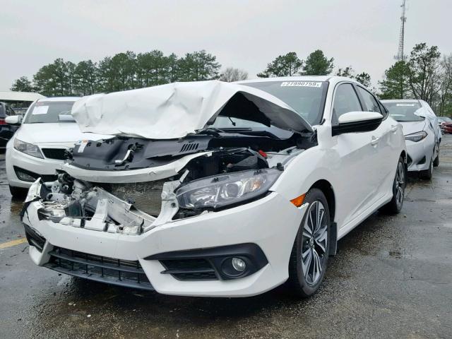 19XFC1F77HE015335 - 2017 HONDA CIVIC EXL WHITE photo 2