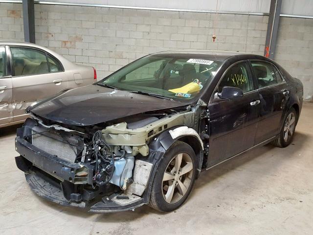 1G1ZC5E00CF249512 - 2012 CHEVROLET MALIBU 1LT შავი ფოტო 2