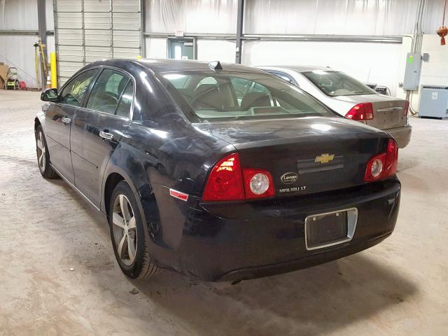1G1ZC5E00CF249512 - 2012 CHEVROLET MALIBU 1LT შავი ფოტო 3