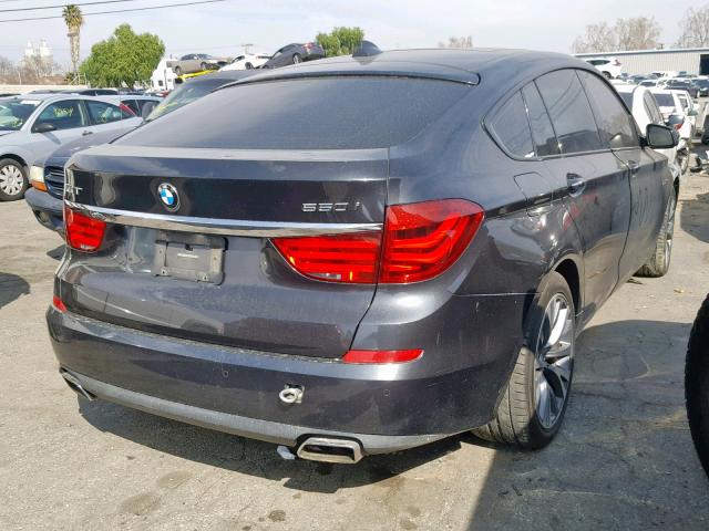 WBASN4C50AC209017 - 2010 BMW 550 GT GRAY photo 4