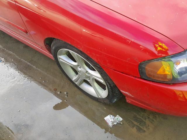 3N1AB51D33L727978 - 2003 NISSAN SENTRA SE- RED photo 9