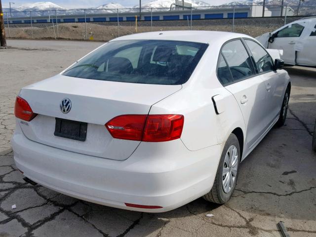 3VW2K7AJ7EM371144 - 2014 VOLKSWAGEN JETTA BASE 白色 照片 4