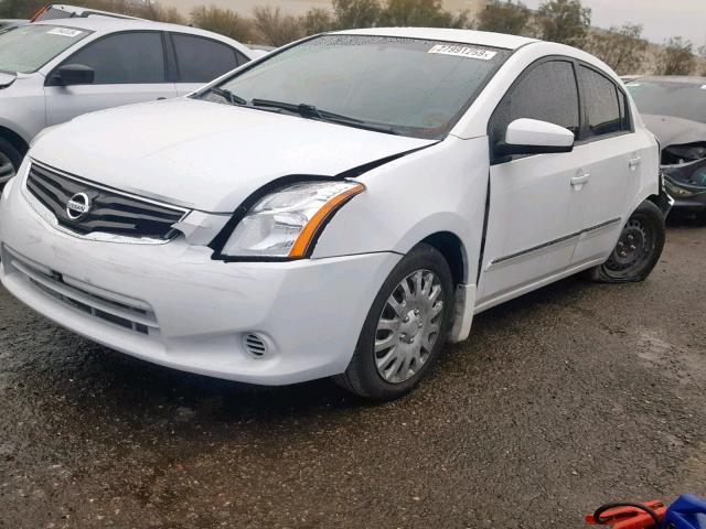 3N1AB6AP0CL650048 - 2012 NISSAN SENTRA 2.0 WHITE photo 2