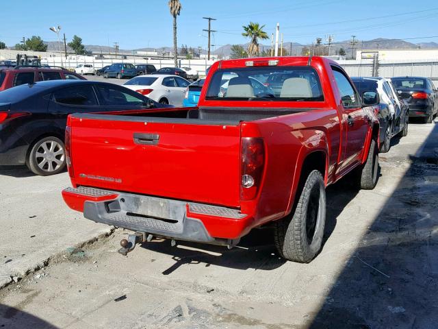 1GCDT149788135819 - 2008 CHEVROLET COLORADO RED photo 4