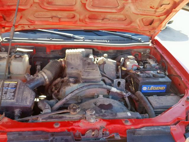 1GCDT149788135819 - 2008 CHEVROLET COLORADO RED photo 7