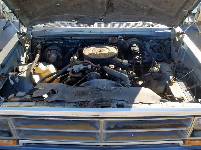 3B4GD12T1GM630307 - 1986 DODGE RAMCHARGER BLUE photo 7