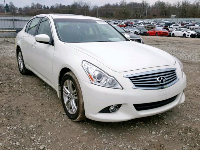 JN1CV6AR1DM767453 - 2013 INFINITI G37 WHITE photo 1