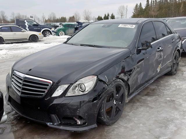 WDDHF2EB8BA426450 - 2011 MERCEDES-BENZ E 350 BLUE BLACK photo 2