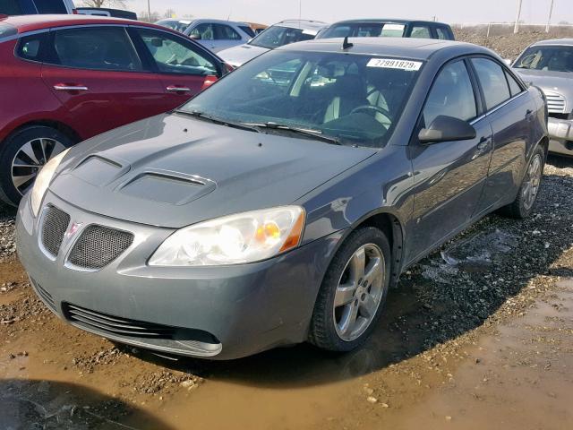 1G2ZH57N384222524 - 2008 PONTIAC G6 GT GRAY photo 2