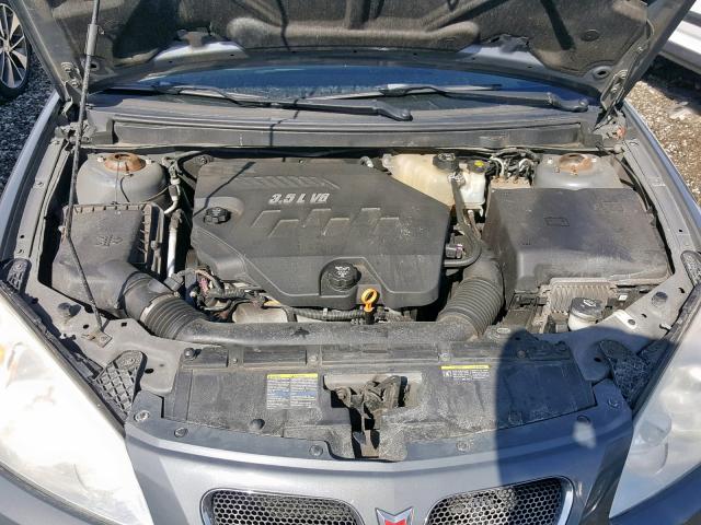 1G2ZH57N384222524 - 2008 PONTIAC G6 GT GRAY photo 7