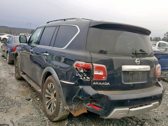 JN8AY2NDXJ9056081 - 2018 NISSAN ARMADA SV BLACK photo 3