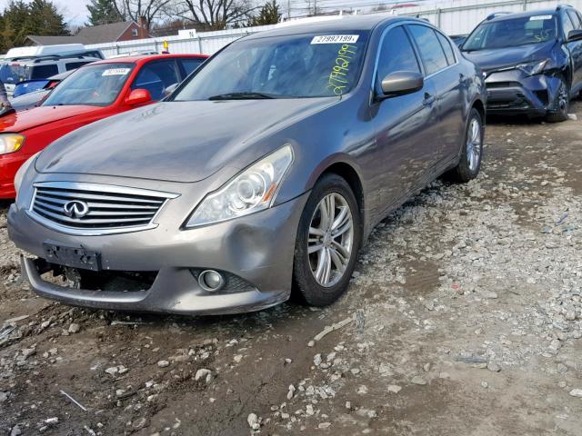 JN1CV6AR7BM404636 - 2011 INFINITI G37 SILVER photo 2