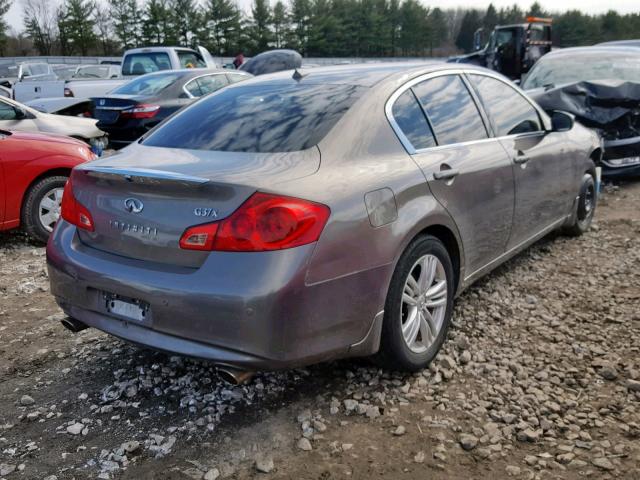 JN1CV6AR7BM404636 - 2011 INFINITI G37 SILVER photo 4