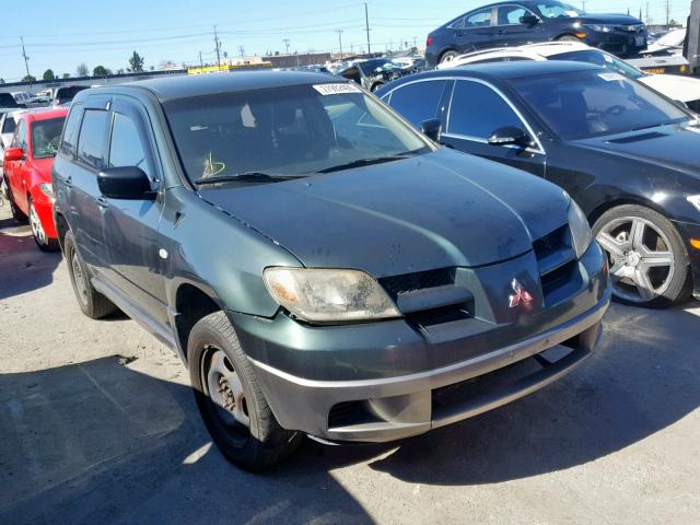 JA4LX31F64U053954 - 2004 MITSUBISHI OUTLANDER GREEN photo 1