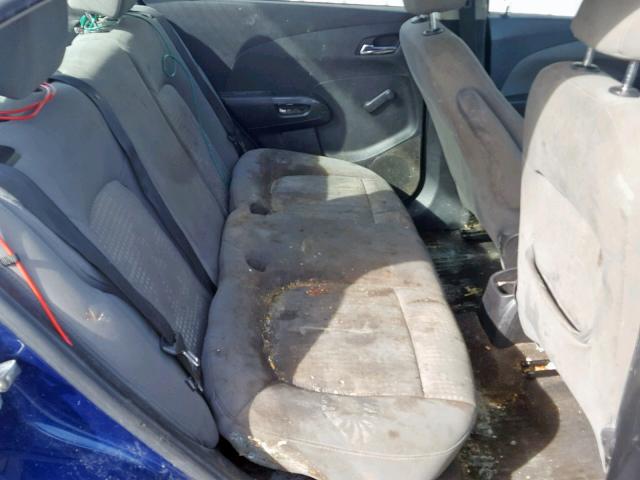 1G1JA5SH3C4220028 - 2012 CHEVROLET SONIC LS BLUE photo 6