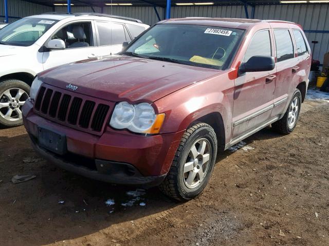 1J8GR48K78C171624 - 2008 JEEP GRAND CHER RED photo 2