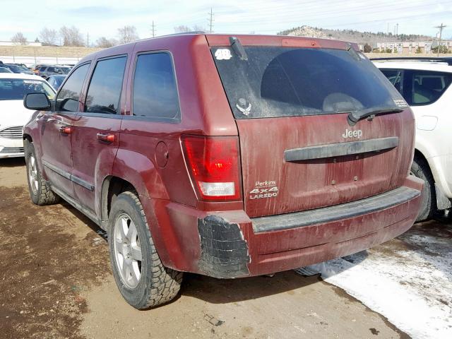 1J8GR48K78C171624 - 2008 JEEP GRAND CHER RED photo 3