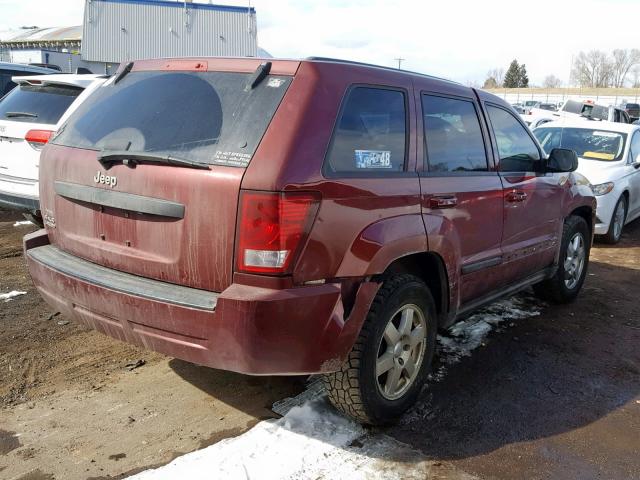 1J8GR48K78C171624 - 2008 JEEP GRAND CHER RED photo 4