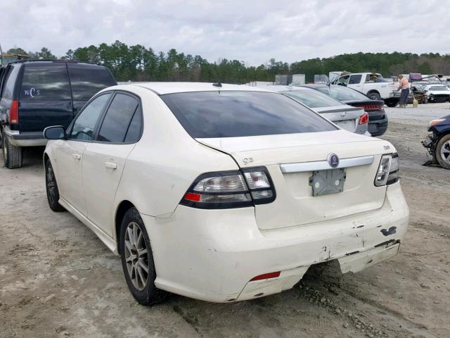 YS3FB49Y981010724 - 2008 SAAB 9-3 2.0T WHITE photo 3