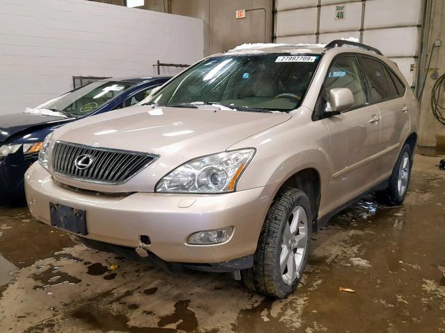 JTJHA31U940069453 - 2004 LEXUS RX 330 GOLD photo 2