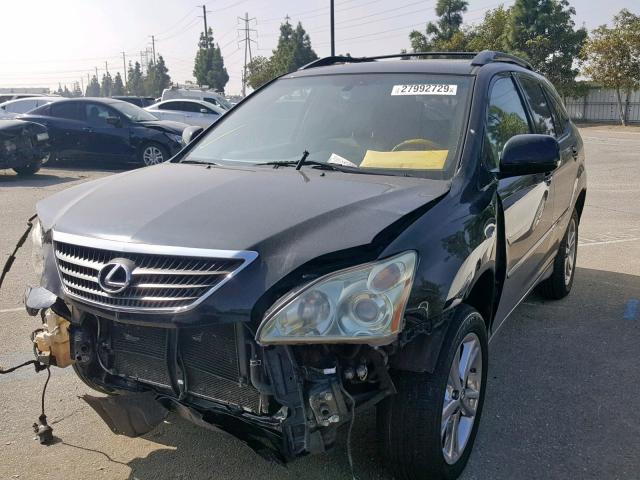 JTJGW31U172001332 - 2007 LEXUS RX 400H BLACK photo 2