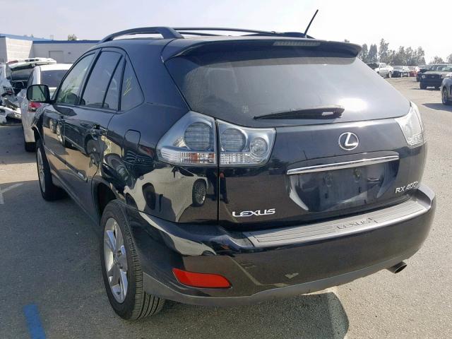 JTJGW31U172001332 - 2007 LEXUS RX 400H BLACK photo 3