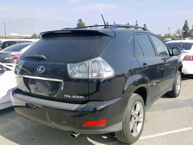 JTJGW31U172001332 - 2007 LEXUS RX 400H BLACK photo 4