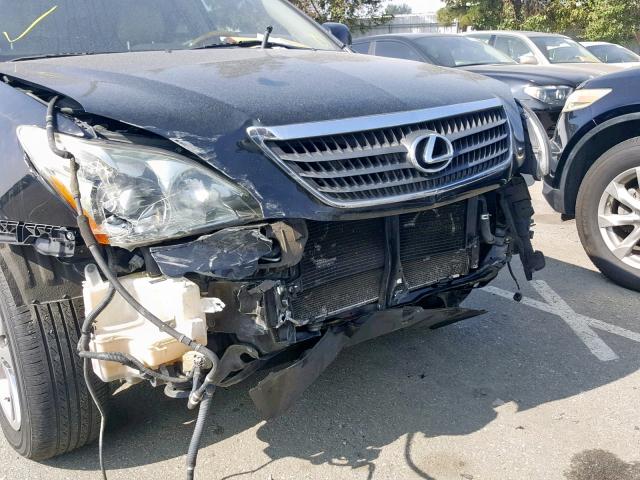 JTJGW31U172001332 - 2007 LEXUS RX 400H BLACK photo 9